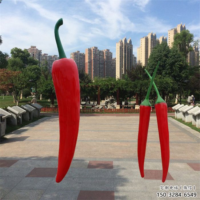 大型辣椒雕塑 門口創意雕塑 售樓處小品