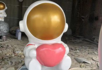 太空人雕塑 庭院航天雕塑 彩繪擺件