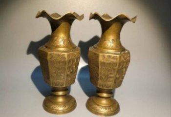 南岸花瓶雕塑定價，鑄銅工藝，銅花瓶雕塑制作廠家