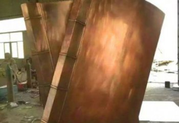 沙坪壩鑄銅書籍供應，街景小品，銅書籍雕塑廠家優價