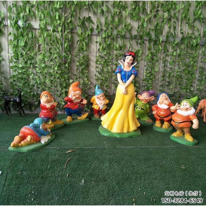 白雪公主雕塑 啞光卡通雕塑 公園動(dòng)漫雕塑